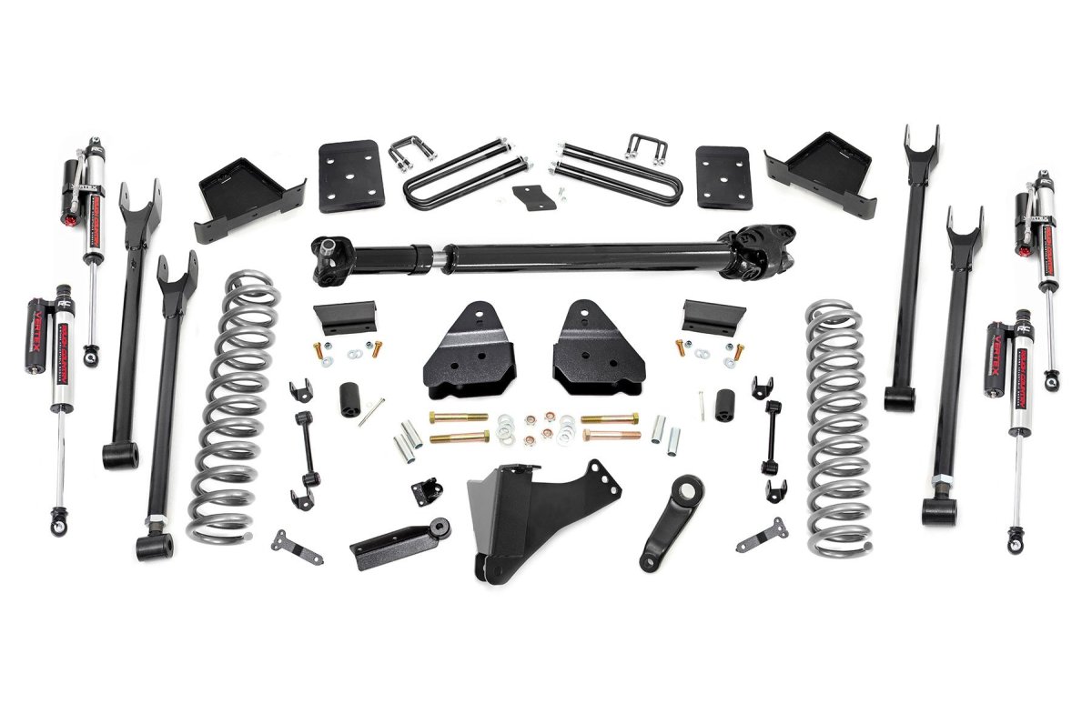 Ford F-350 Super Duty Suspension Lift Kit - Rough Country - 6 Inch Lift Kit | Diesel | 4 Link | D/S | Vertex - '17-'22